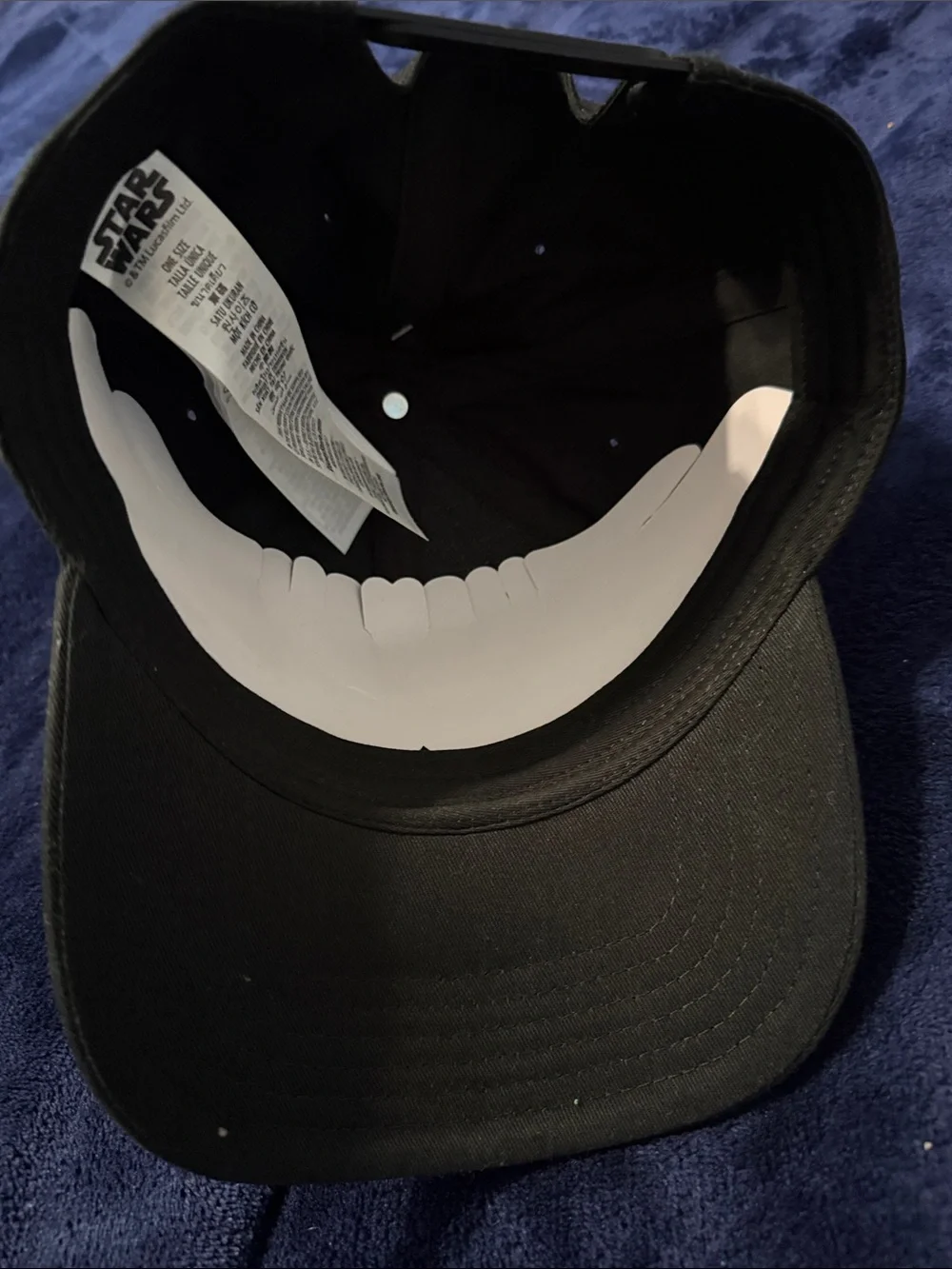 Star Wars Black Cap with Red & Blue Patches NWT